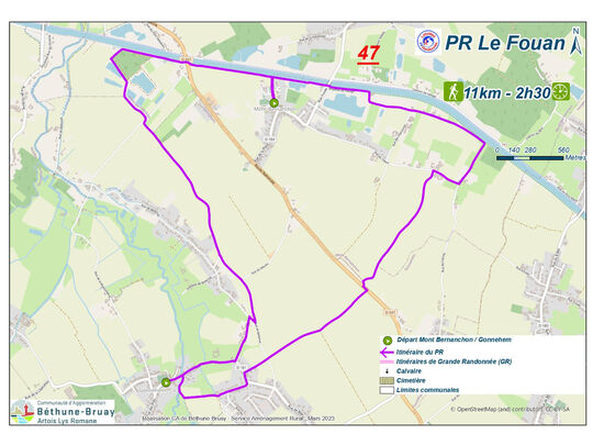 11 km, 2h45, au départ de la mairie de Gonnehem.
Rue des Martyrs / Sentier des Martyrs / Impasse des Martyrs / Rue de Bellerive / Rue du Moulin / Chemin Chocquoy / ... / Chemin du Cohem / Rue du Cohem / Rue de Béthune / Rue de Lannoy / Sentier des Bonniers / Chemin d'exploitation n°21 / Sentier le long de la Clarence